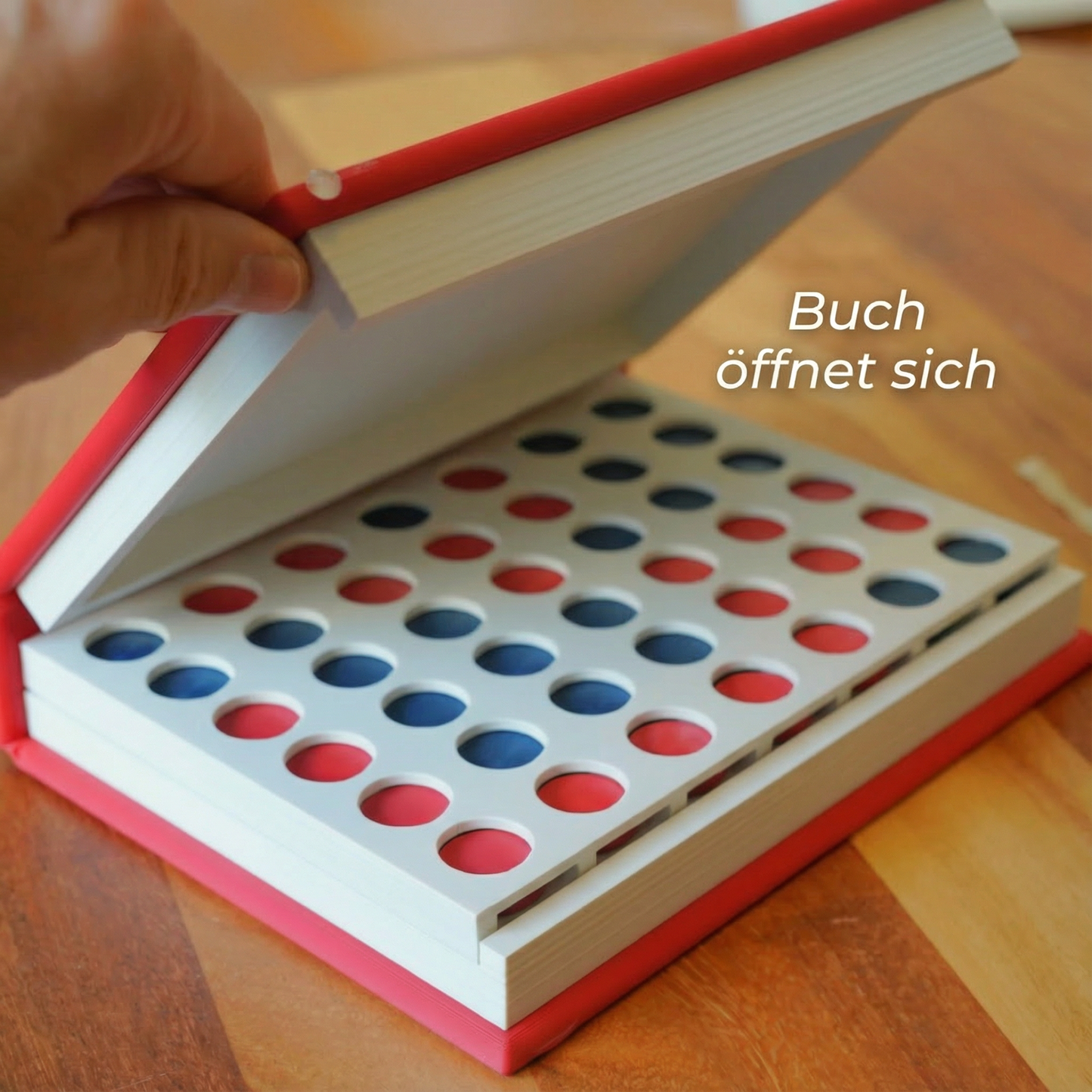 FOUR ROW - 4 Gewinnt Buch Brettspiel
